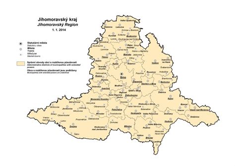 Mapa okresu Blansko s vyznačením obce Lažany