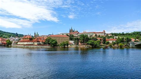 Pražský hrad a rieka Vltava