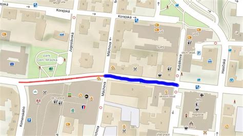 Mapa ulice Generála Goliana v Trnave