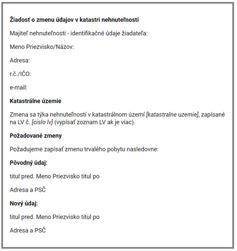 Elektronické podanie návrhu na kataster