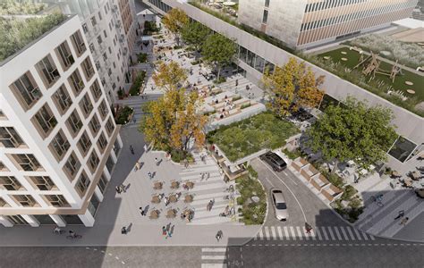 Vizualizácia Námestia umelcov pri Hoteli Kyjev