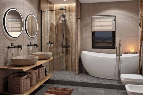 Štýlová kúpeľňa s moderným sprchovým kútom