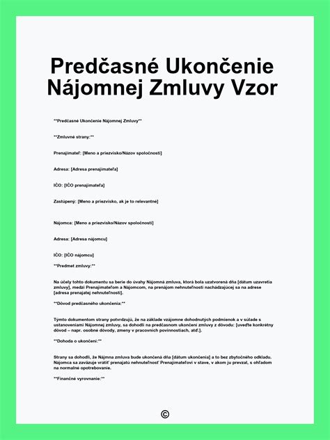 Dokumentácia nájomnej zmluvy