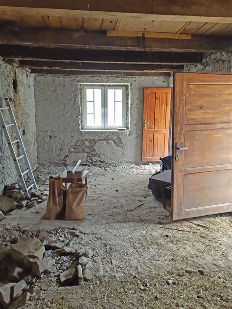 Interiér Domu odievania počas rekonštrukcie