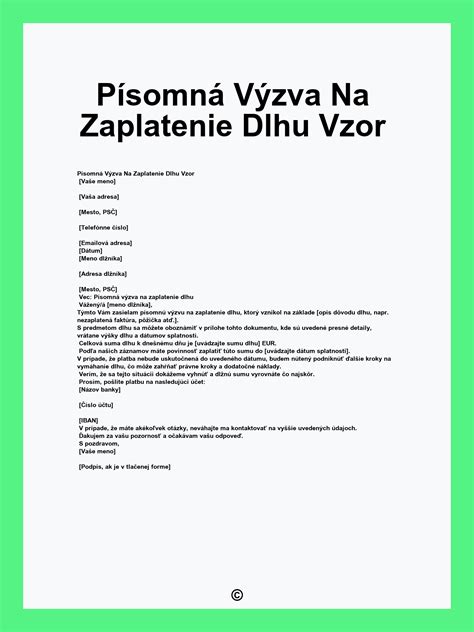 Písomná výzva na odhlásenie