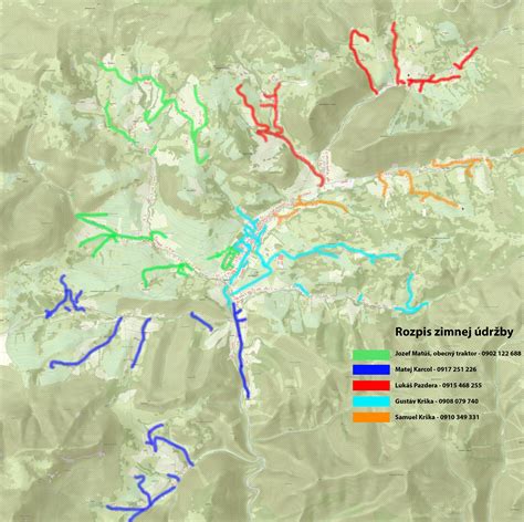 Mapa zimnej údržby komunikácií v Bratislave