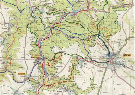 Mapa atrakcií v okolí Donovál