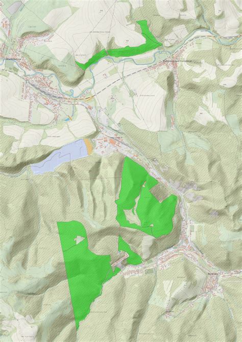 Mapa lesných pozemkov