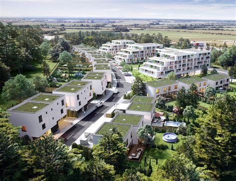 Vizualizácia projektu Agáty s domami pri lese