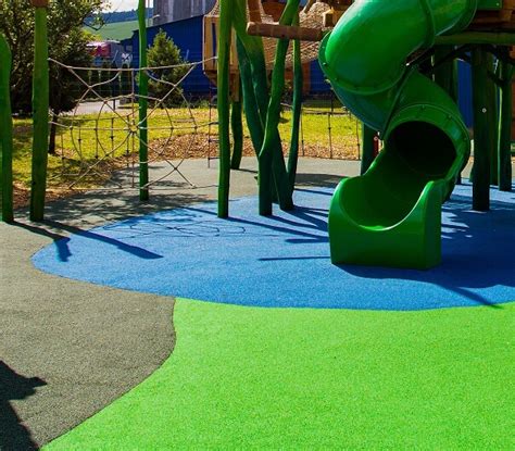 Dopadová plocha z liatej gumy