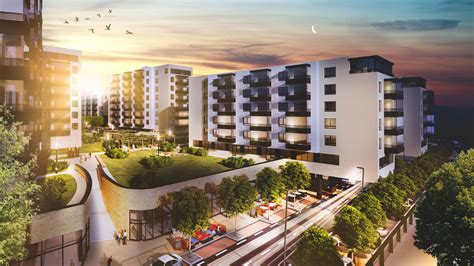 Vizualizácia projektu Rínok Rača s parkovými plochami