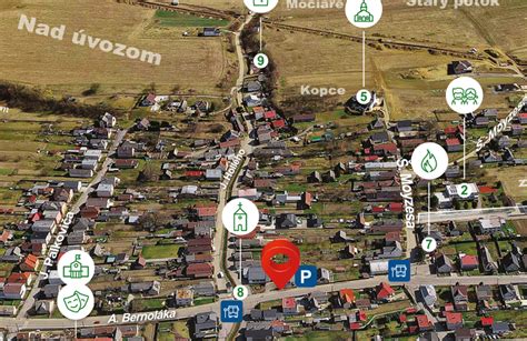 Mapa obce Dolné Lovčice