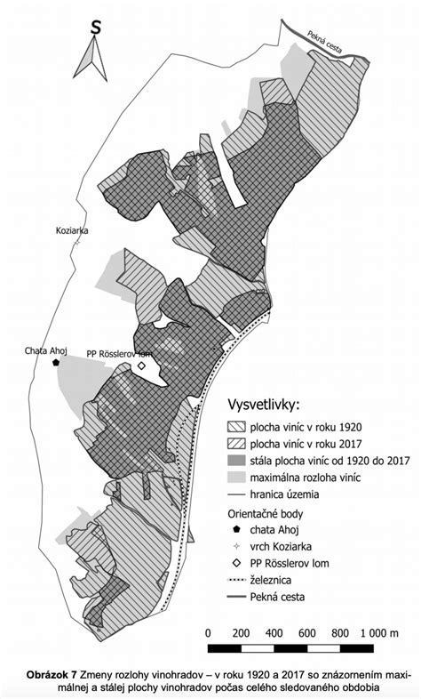 Diagram ukazujúci zmeny v zonácii mesta