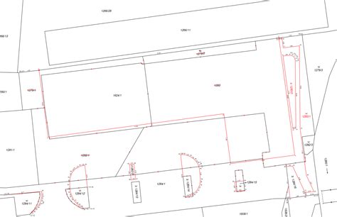 Plán pozemku s vyznačenou garážou