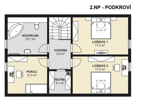 Ilustračný nákres rodinného domu v súlade s typickými regulatívmi pre výstavbu v horských oblastiach