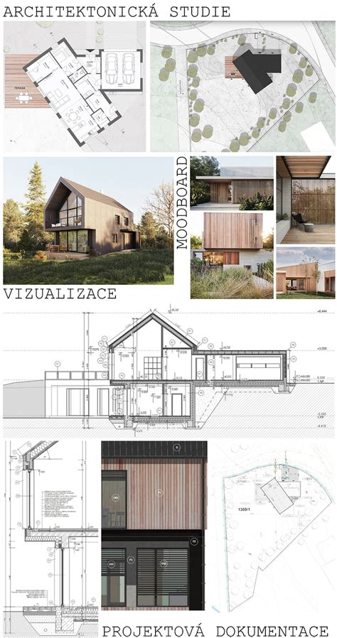 architektonický návrh modernej budovy