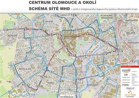 Mapa s vyznačenými zastávkami MHD v okolí projektu Čerešne