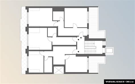 Schematický nákres hrubej stavby rodinného domu