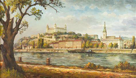 Panoráma Bratislavy z hradného kopca