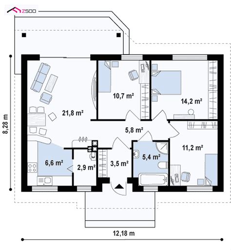 Schematický nákres apartmánového domu s vyznačenými spoločnými časťami