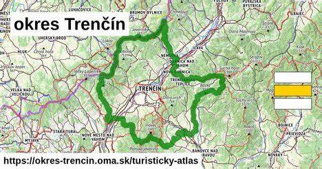 Mapa okresu Trenčín