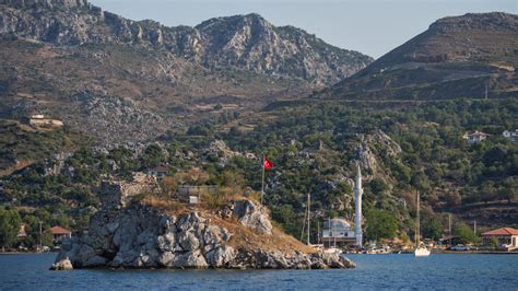 Turecké pobrežie s bielymi domami