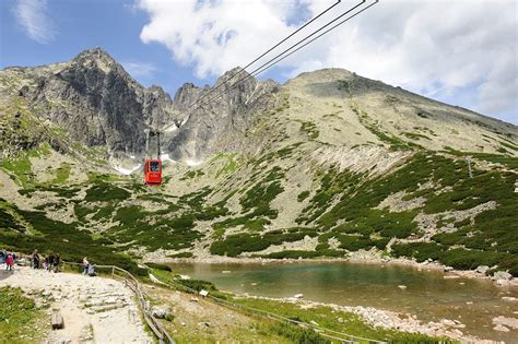 Pohľad na Štrbské Pleso s okolitou prírodou