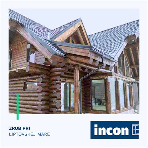 Fotografia moderného zrubu v prírode