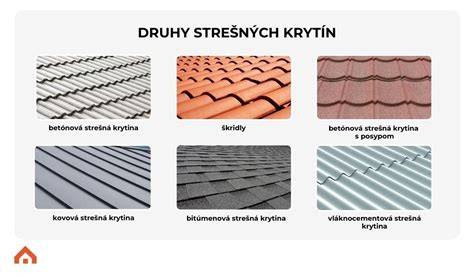 Rôzne druhy strešných krytín