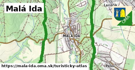 Centrálna ulica obce Malá Ida